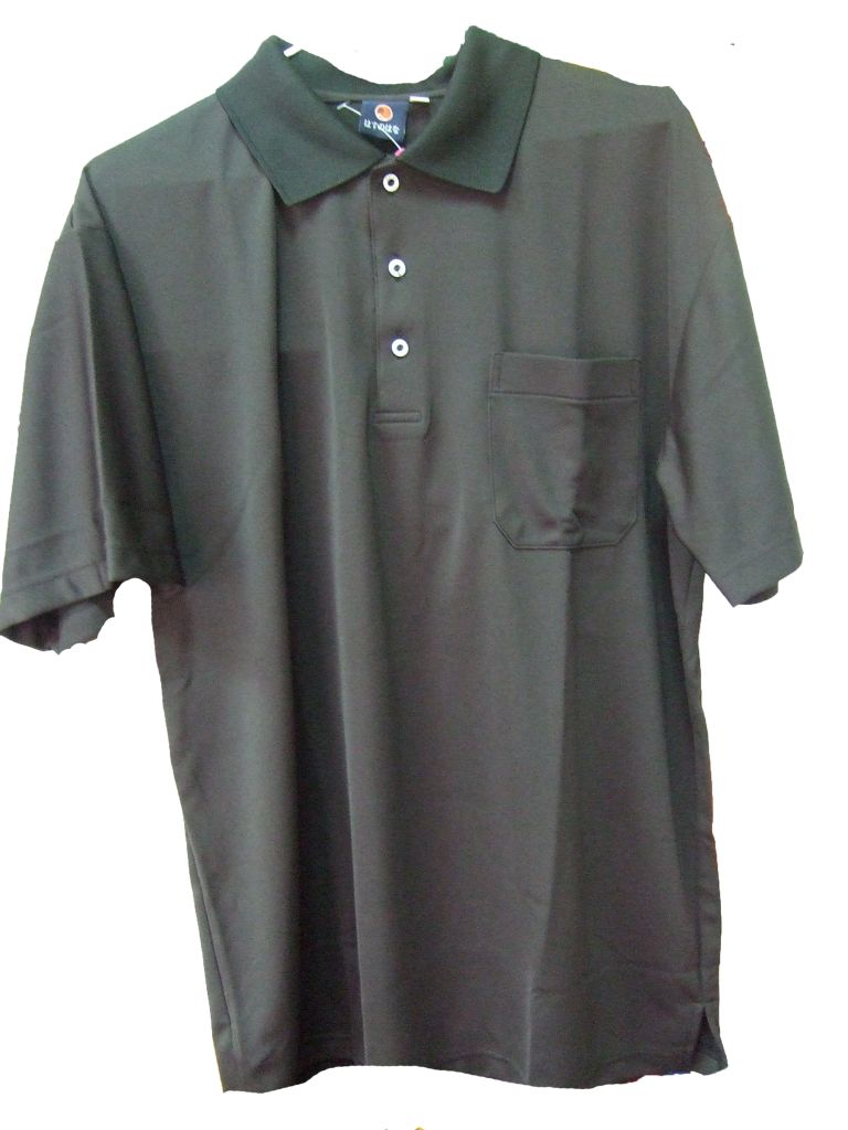 黑色POLO 短